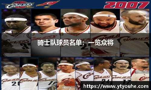 骑士队球员名单：一览众将